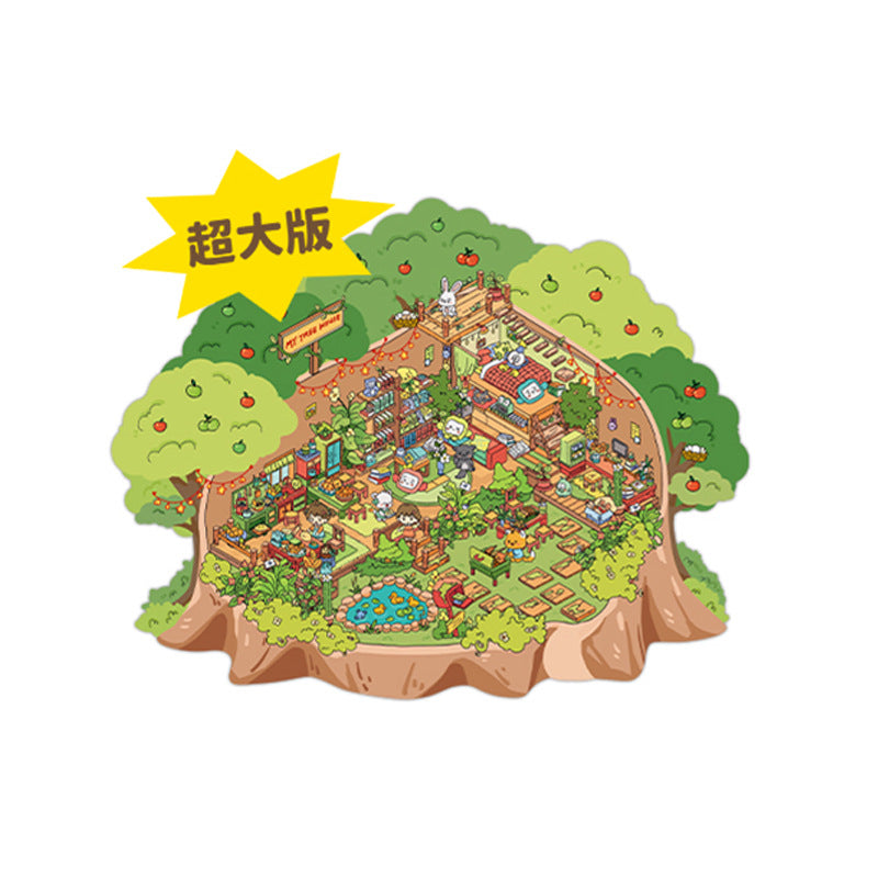 Wholesale 3D Mini Scene Corner Series Cute Landscaping Stickers
